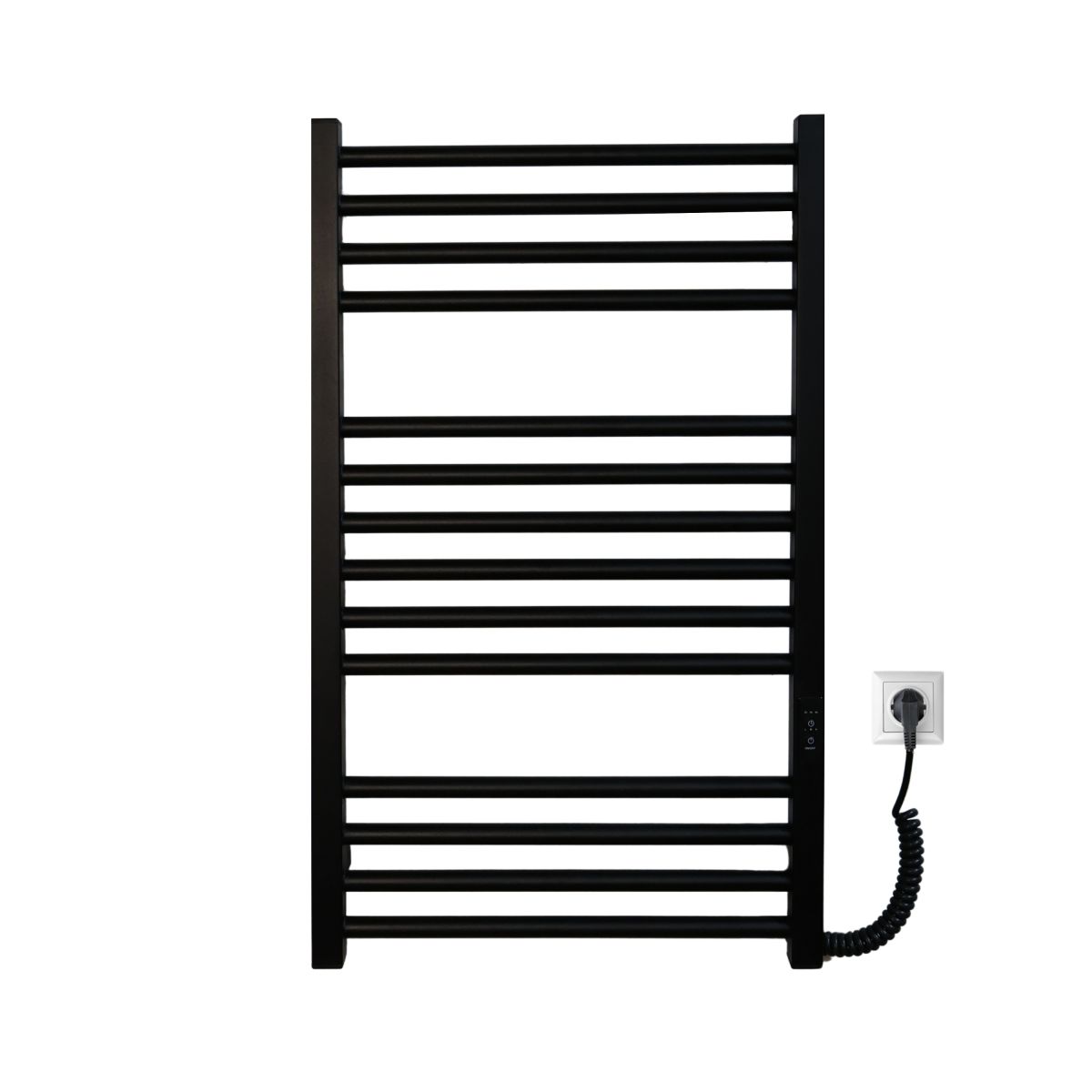 Рушникосушарка електрична Carino ARIANNA з контроллером Чорний матовий 790*490