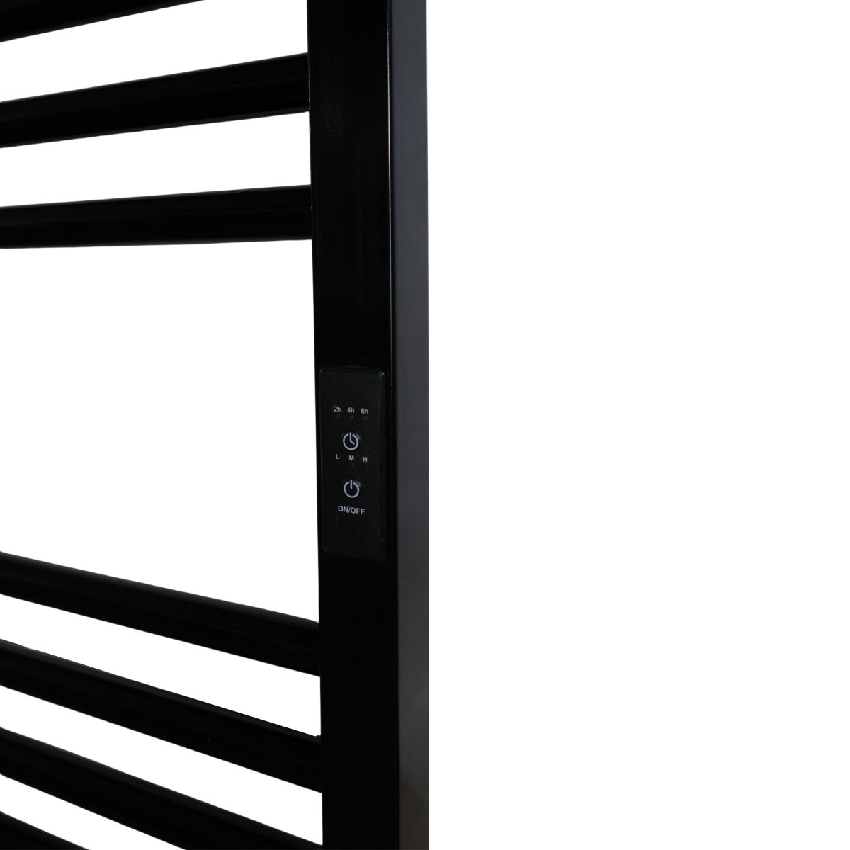 Рушникосушарка електрична Carino ARIANNA з контроллером Чорний глянець 1190*490