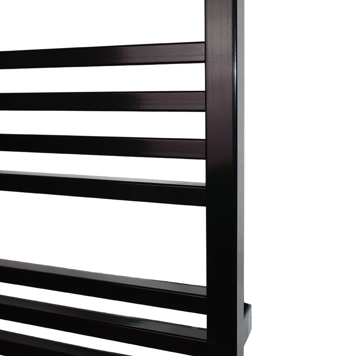 Рушникосушарка електрична Carino LORENZO з кнопкою Чорний глянець 590*490