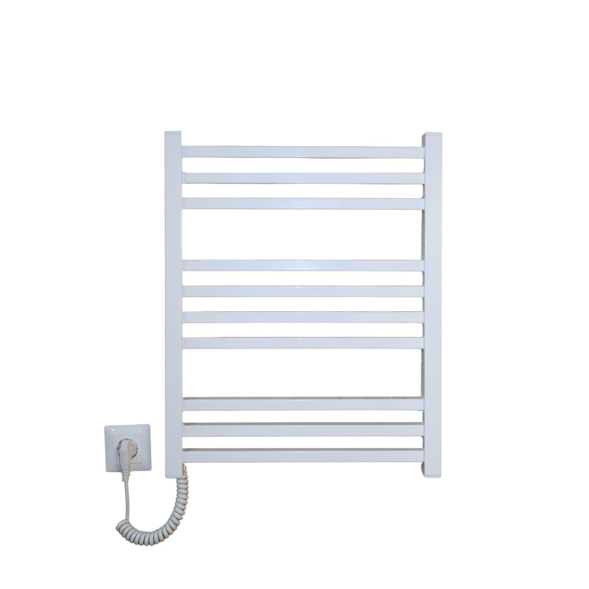 Рушникосушарка електрична Carino LORENZO з кнопкою Білий глянець 590*490