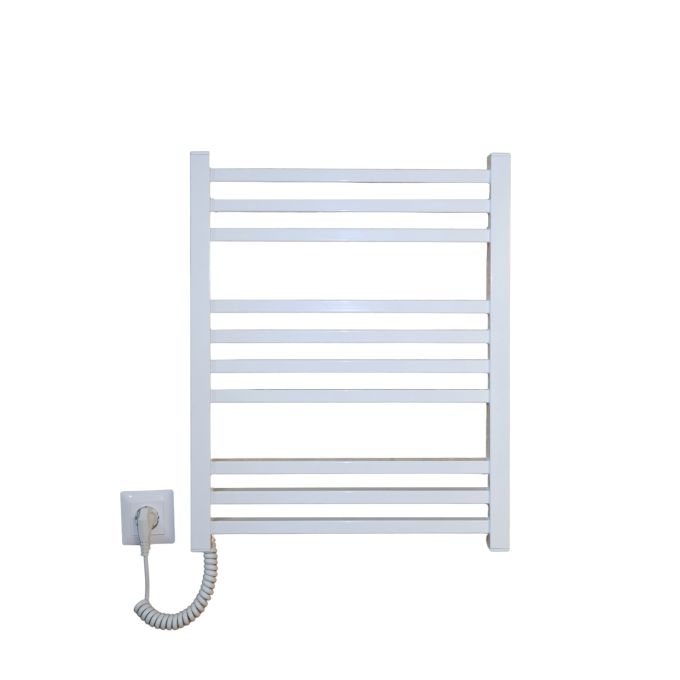 Рушникосушарка електрична Carino LORENZO з кнопкою Білий глянець 590*490