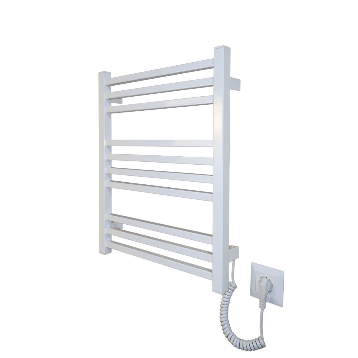 Рушникосушарка електрична Carino LORENZO з кнопкою Білий глянець 590*490