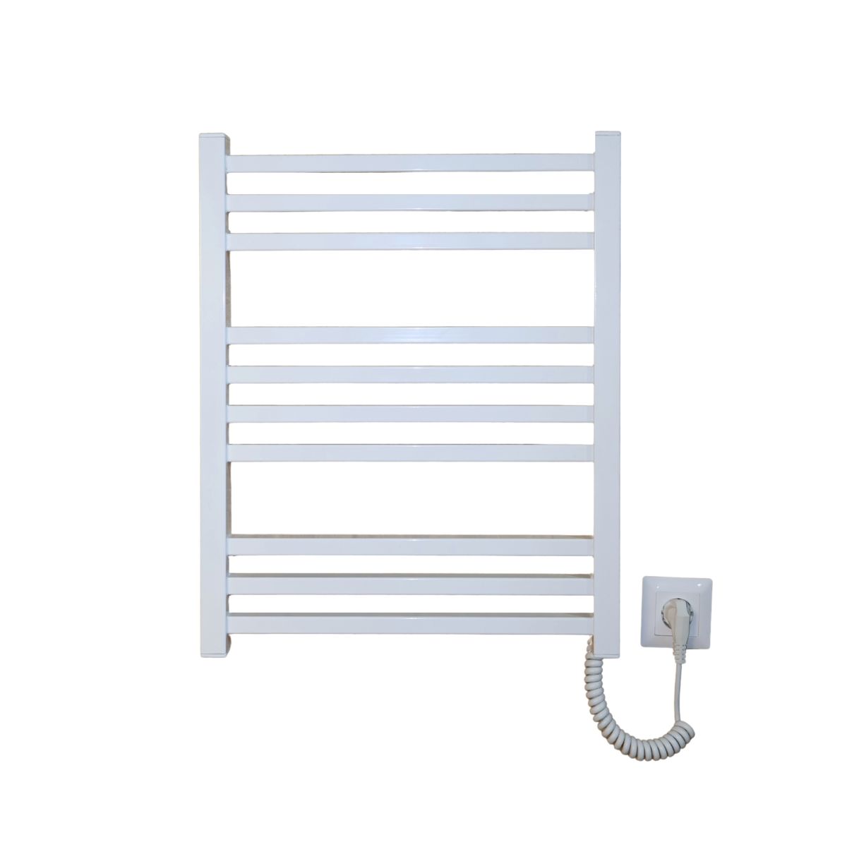 Рушникосушарка електрична Carino LORENZO з кнопкою Білий глянець 590*490