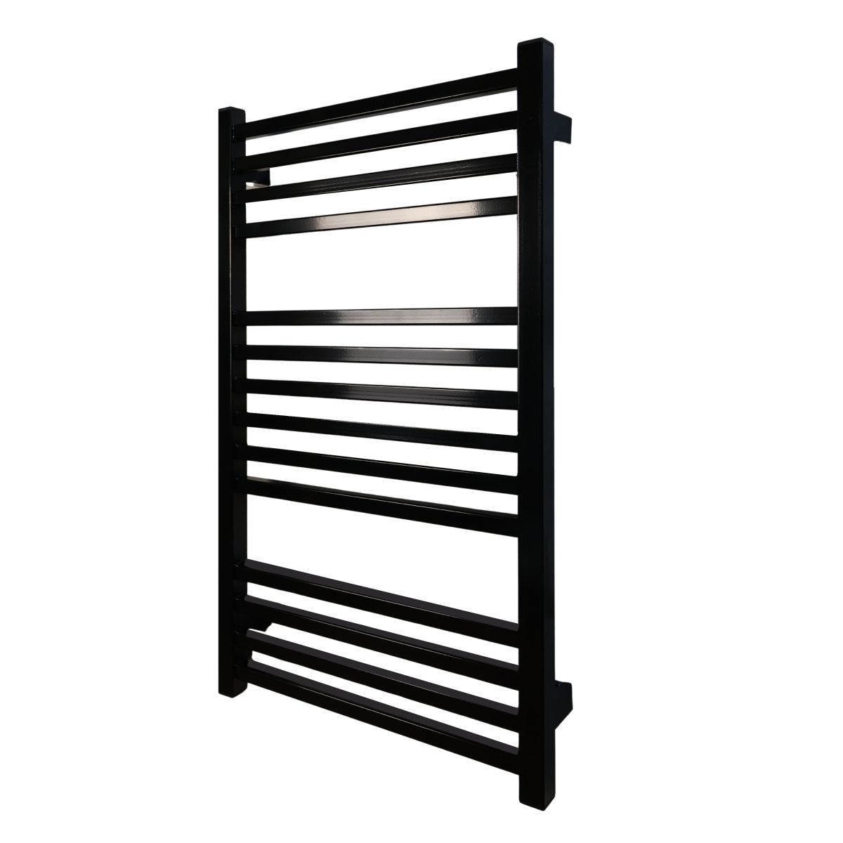 Рушникосушарка електрична Carino LORENZO з кнопкою Чорний глянець 790*490