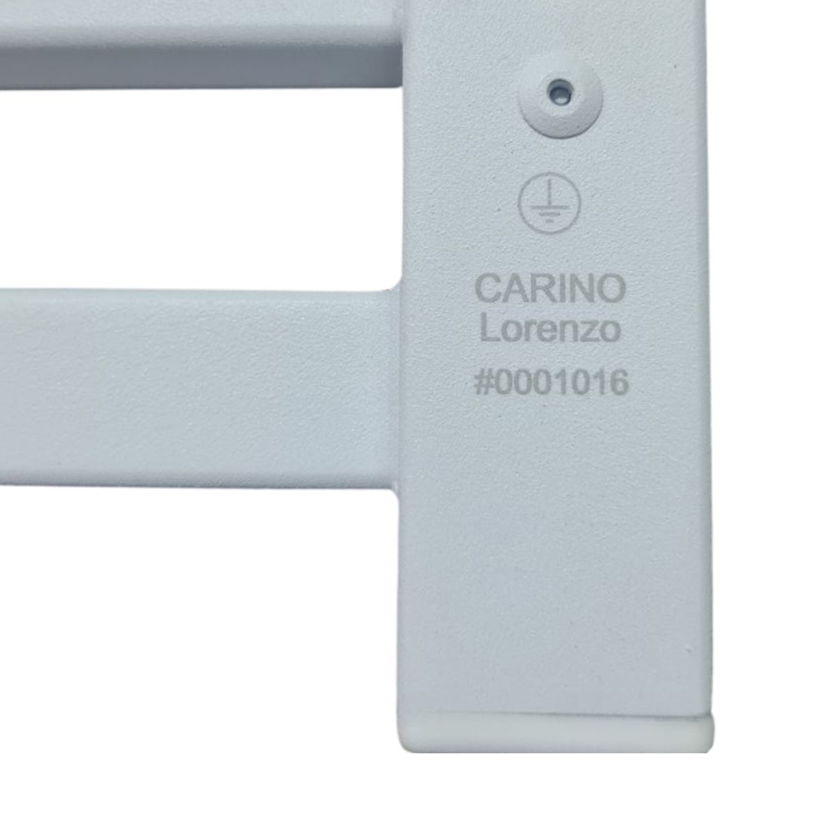 Рушникосушарка електрична Carino LORENZO з кнопкою Білий глянець 790*490