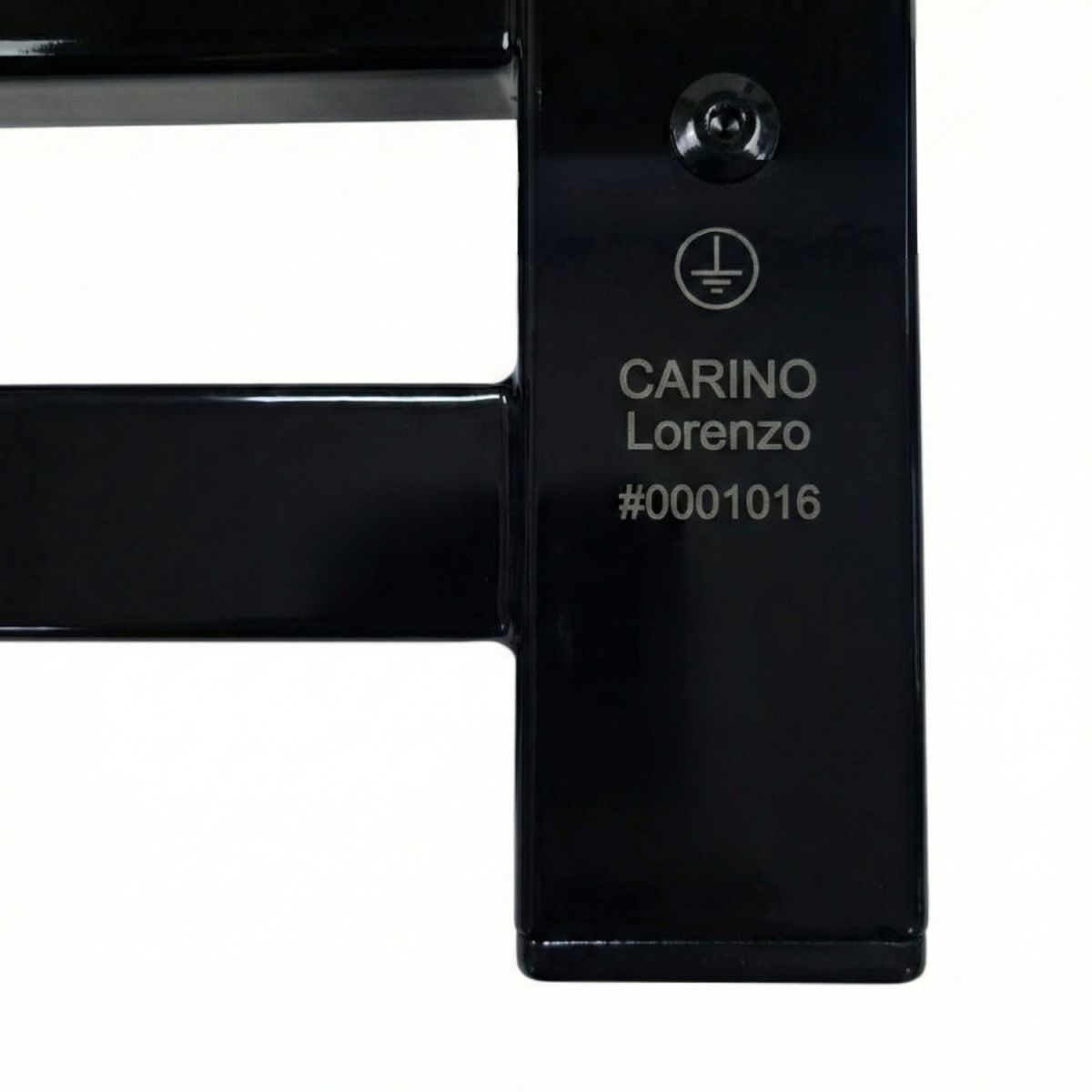 Полотенцесушитель электрический Carino LORENZO с контроллером Черный глянец 790*490