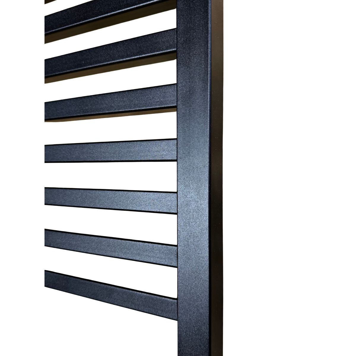 Рушникосушарка електрична Carino LORENZO з кнопкою Чорний матовий 1190*490