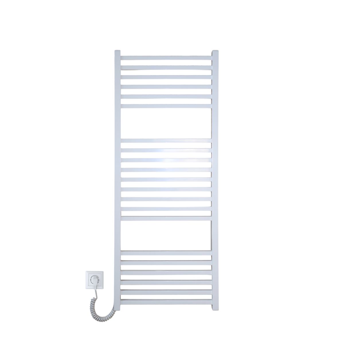 Рушникосушарка електрична Carino LORENZO з кнопкою Білий глянець 1190*490