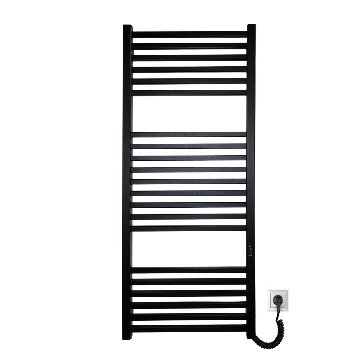 Рушникосушарка електрична Carino LORENZO з контроллером Чорний матовий 1190*490