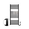 Полотенцесушитель электрический Carino LORENZO с контроллером Черный глянец 1190*490