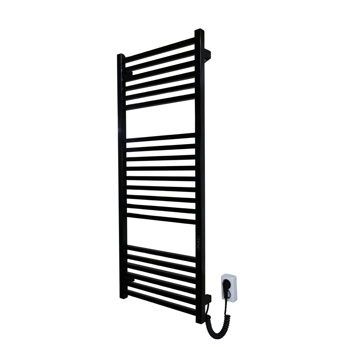 Полотенцесушитель электрический Carino LORENZO с контроллером Черный глянец 1190*490