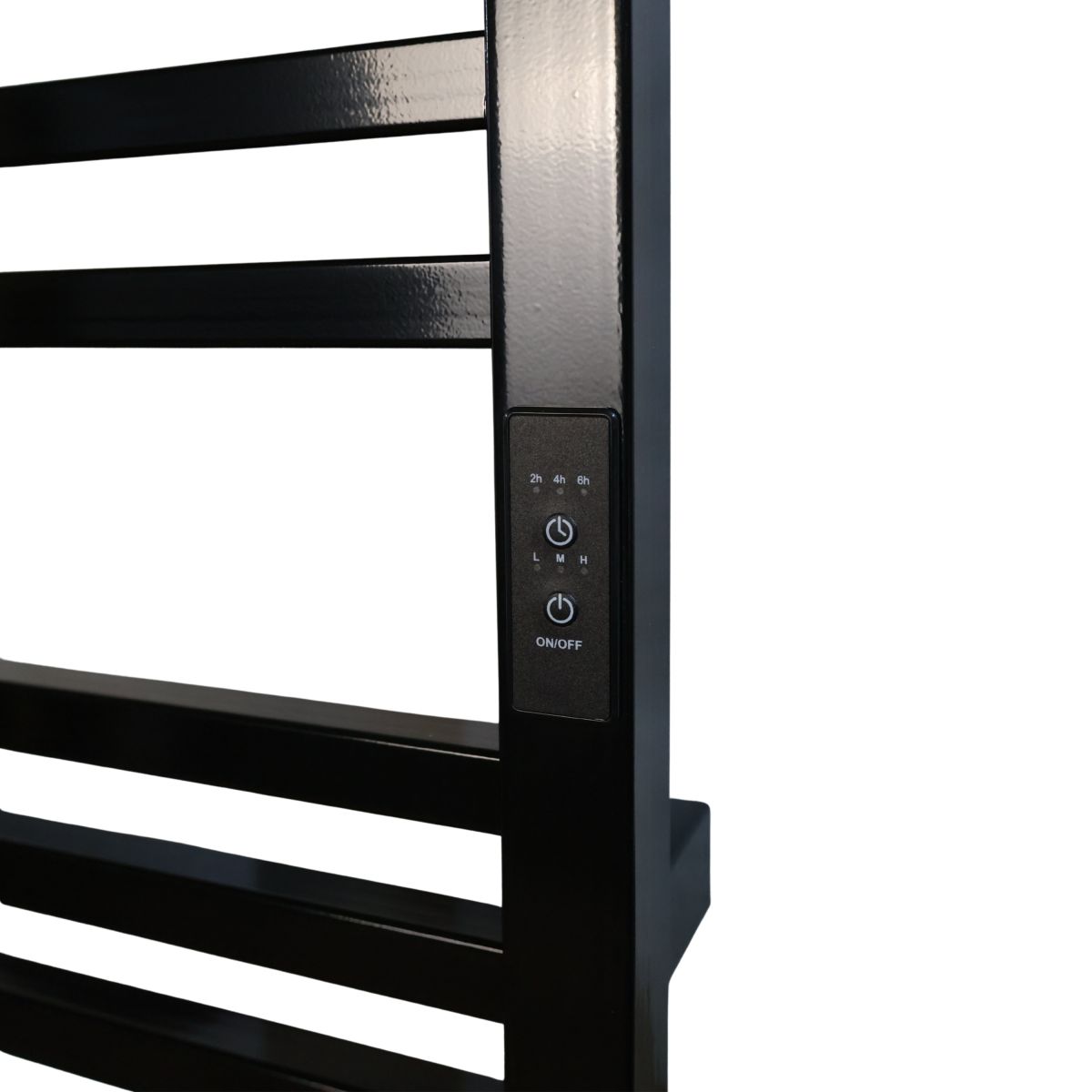 Полотенцесушитель электрический Carino LORENZO с контроллером Черный глянец 1190*490