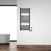 Полотенцесушитель электрический Carino LORENZO с контроллером Черный глянец 1190*490