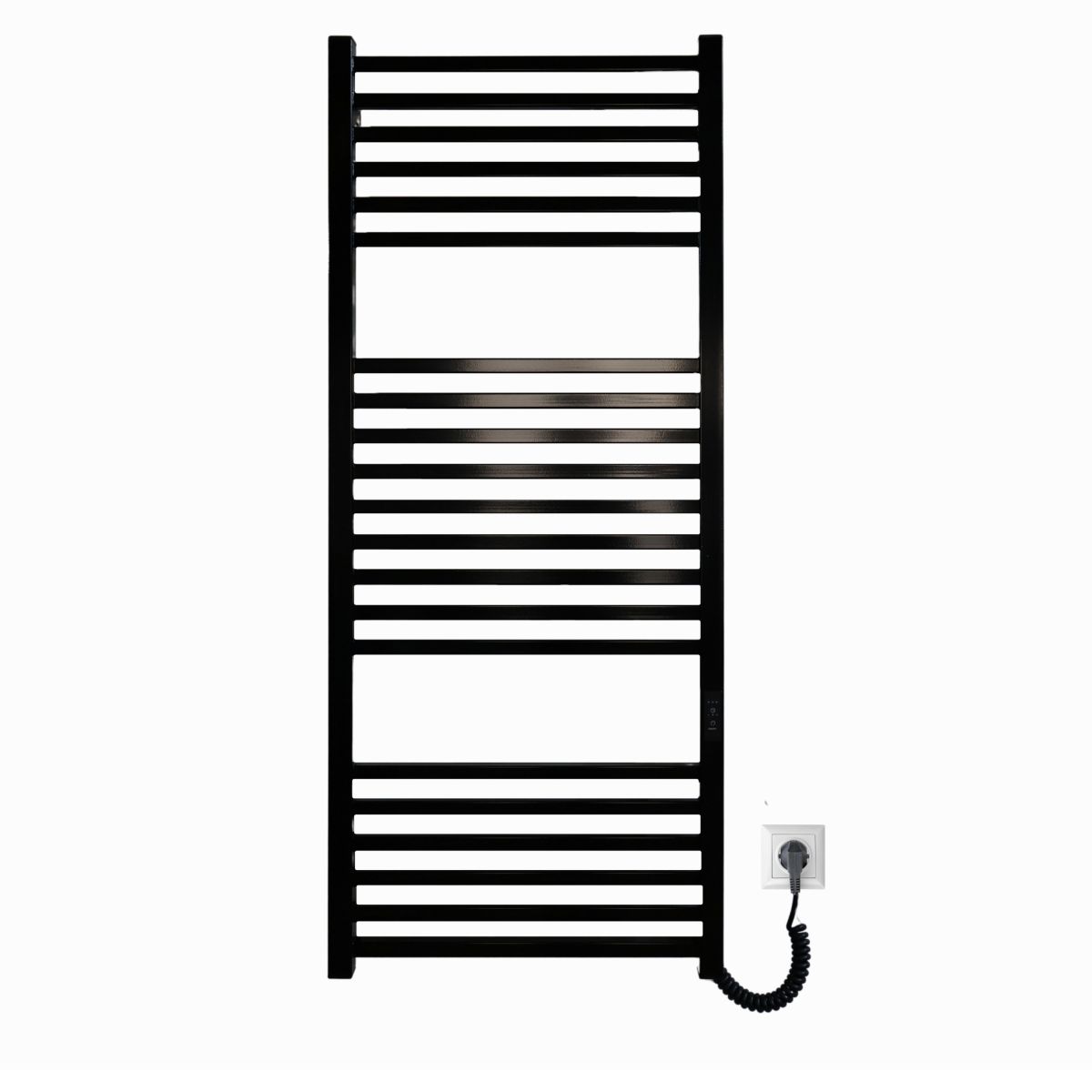 Полотенцесушитель электрический Carino LORENZO с контроллером Черный глянец 1190*490
