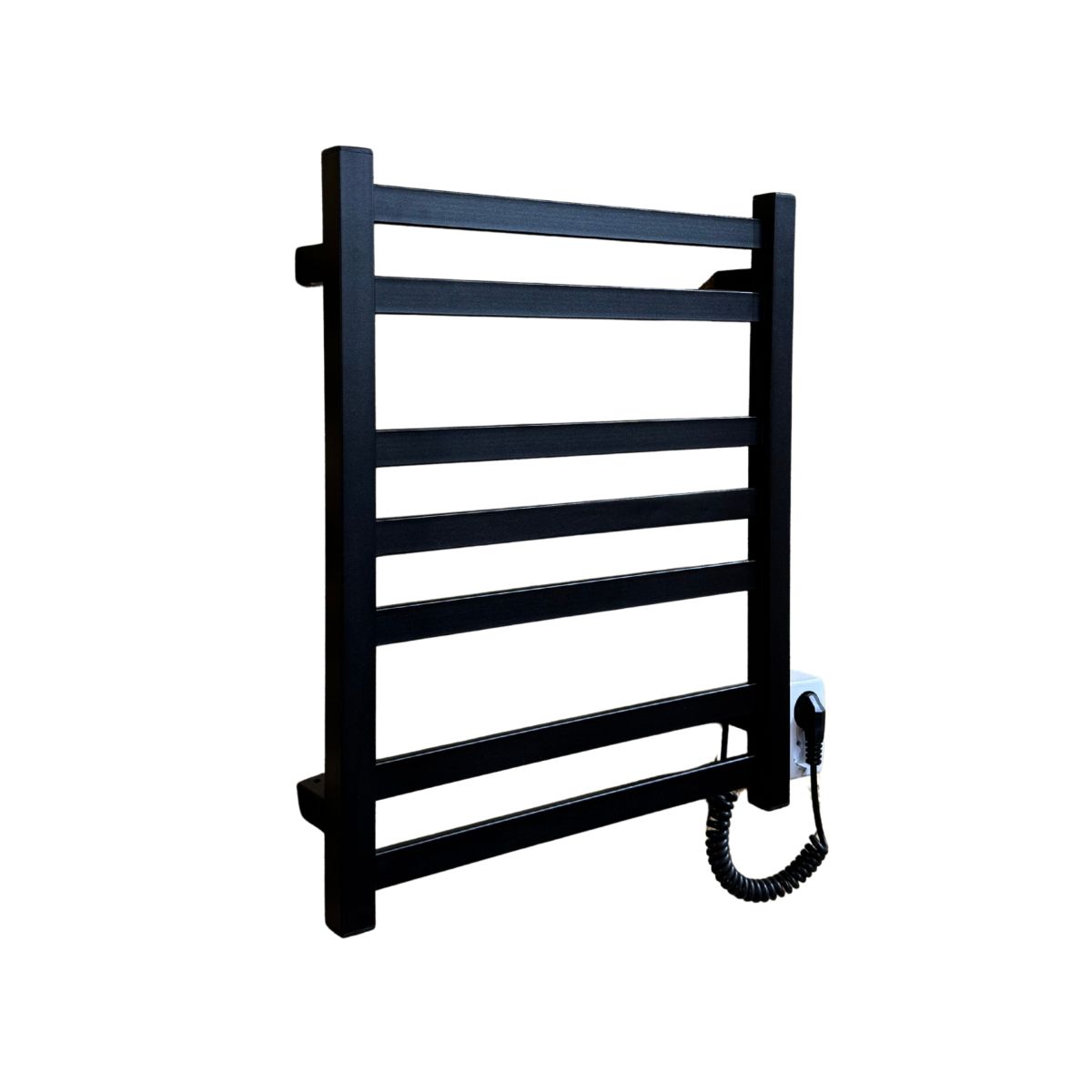 Полотенцесушитель электрический Carino RICARDO с кнопкой Черный матовый 590*490