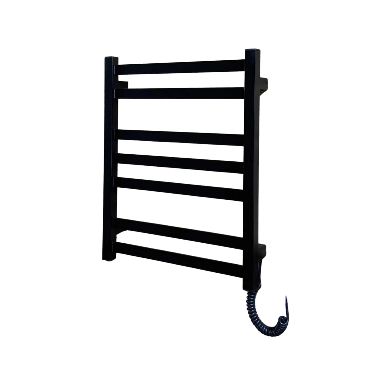 Полотенцесушитель электрический Carino RICARDO с кнопкой Черный матовый 590*490