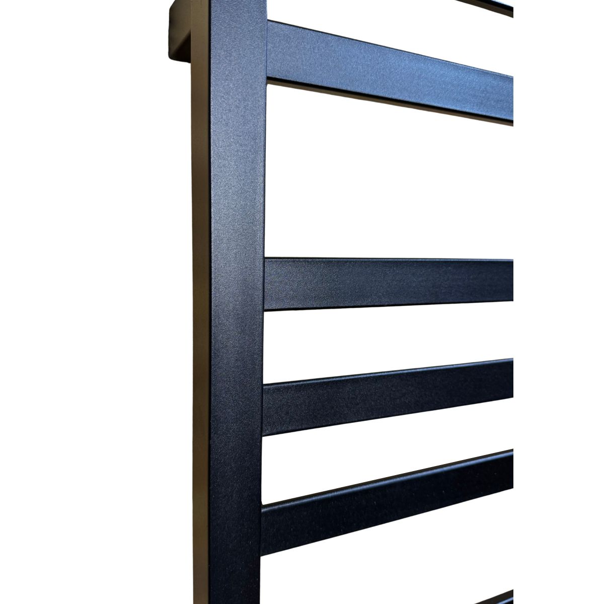 Полотенцесушитель электрический Carino RICARDO с кнопкой Черный матовый 590*490