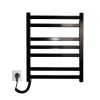 Полотенцесушитель электрический Carino RICARDO с кнопкой Черный глянец 590*490