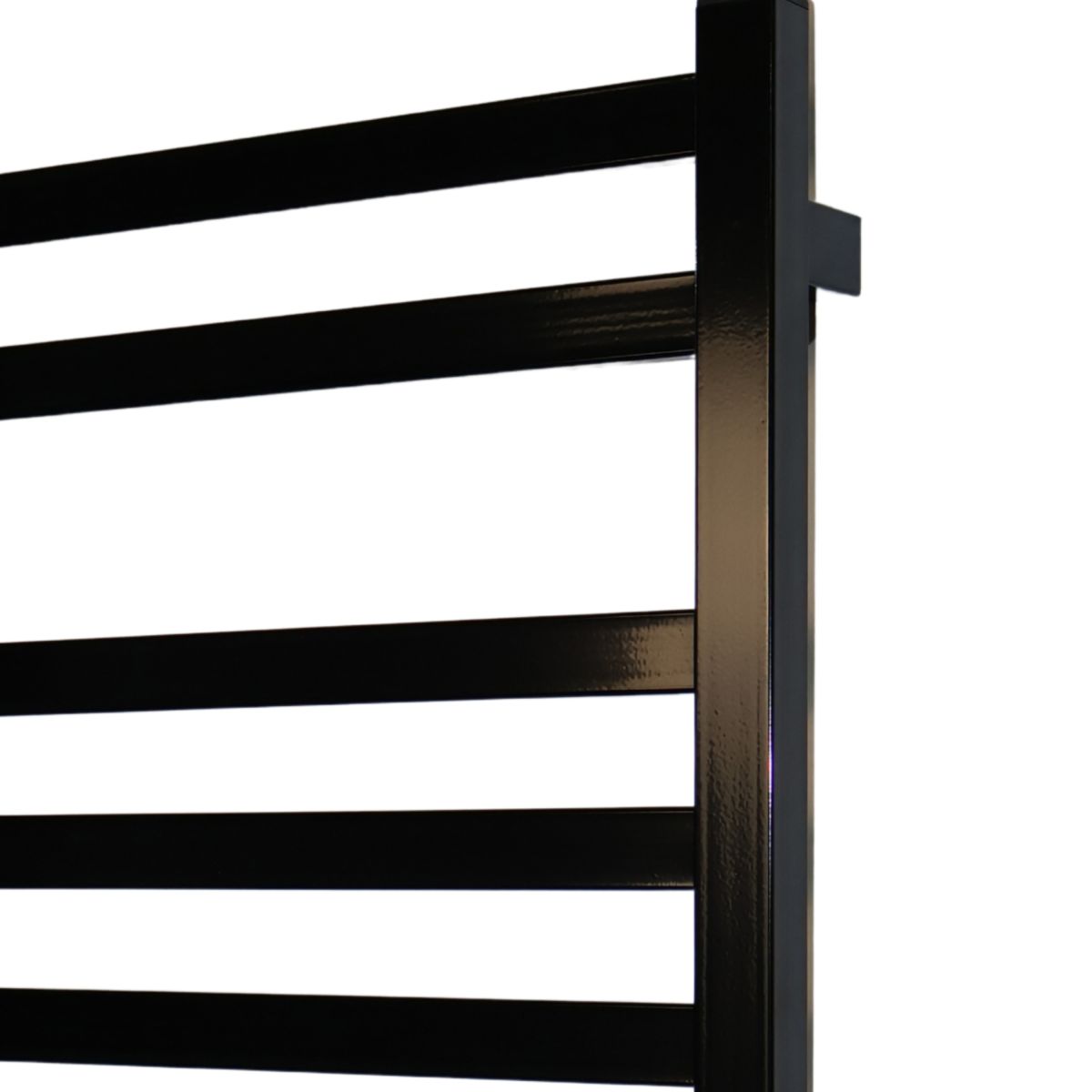 Полотенцесушитель электрический Carino RICARDO с кнопкой Черный глянец 590*490