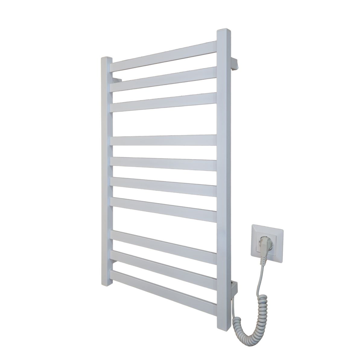 Рушникосушарка електрична Carino RICARDO з кнопкою Білий матовий 790*490