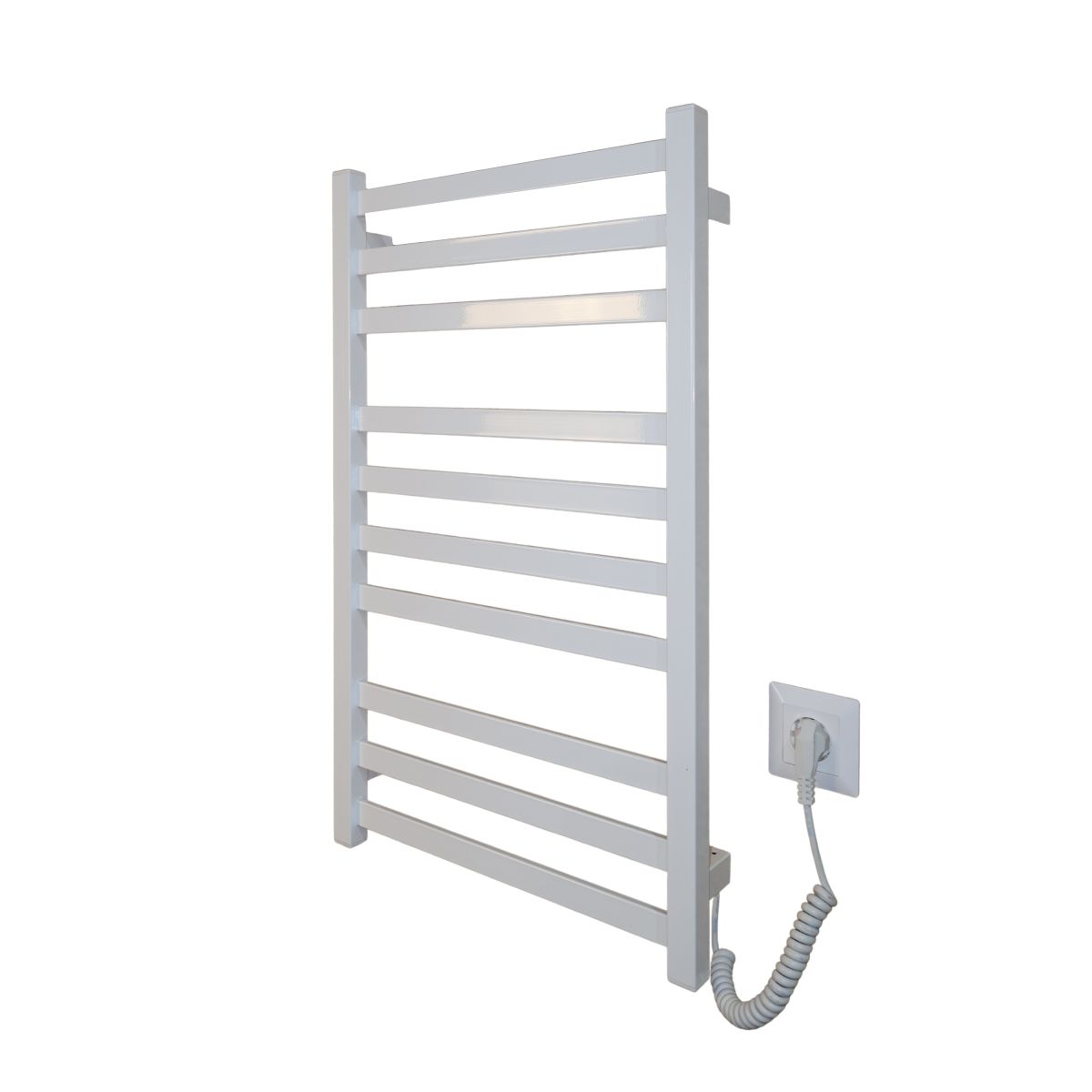 Рушникосушарка електрична Carino RICARDO з кнопкою Білий глянець 790*490