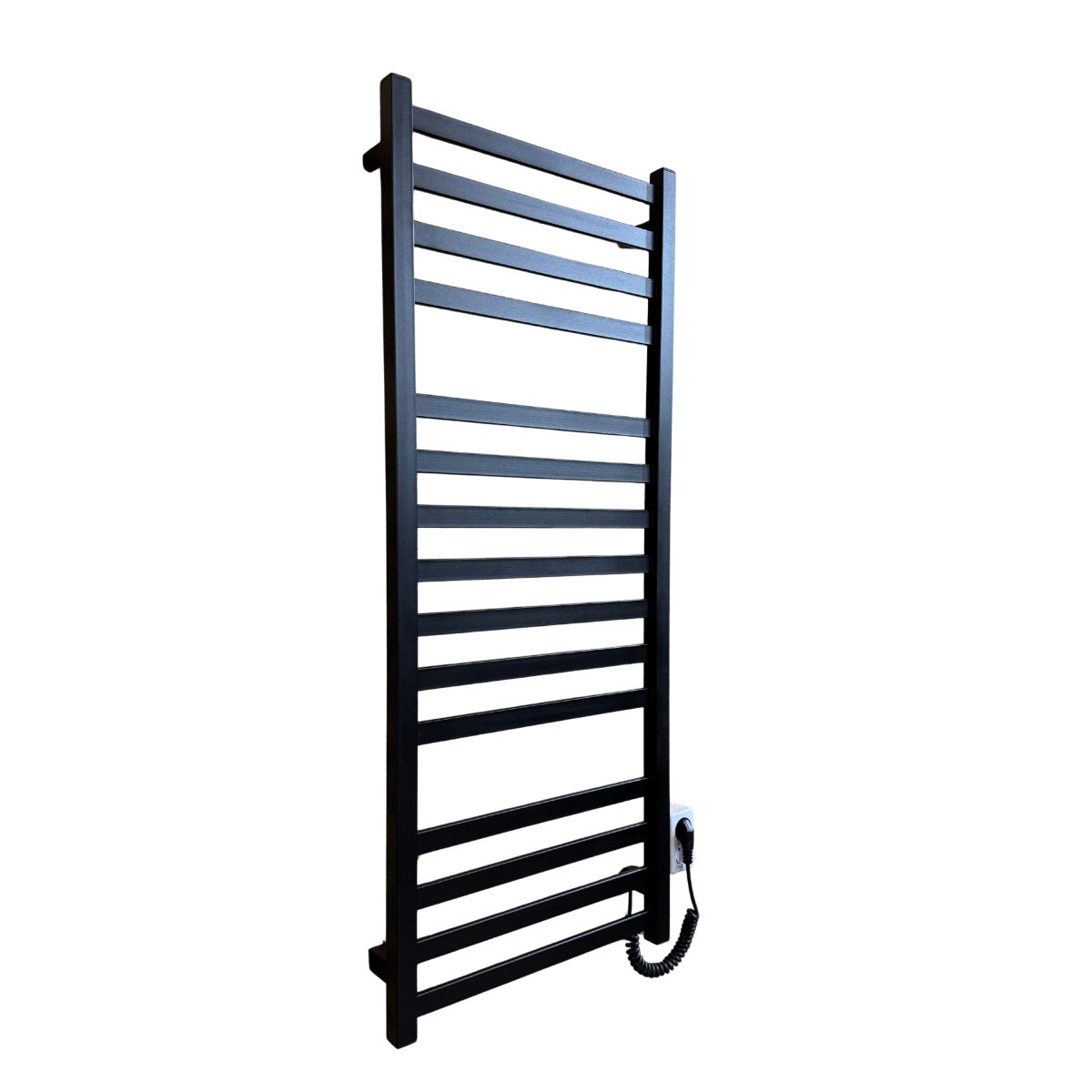 Рушникосушарка електрична Carino RICARDO з кнопкою Чорний матовий 1190*490