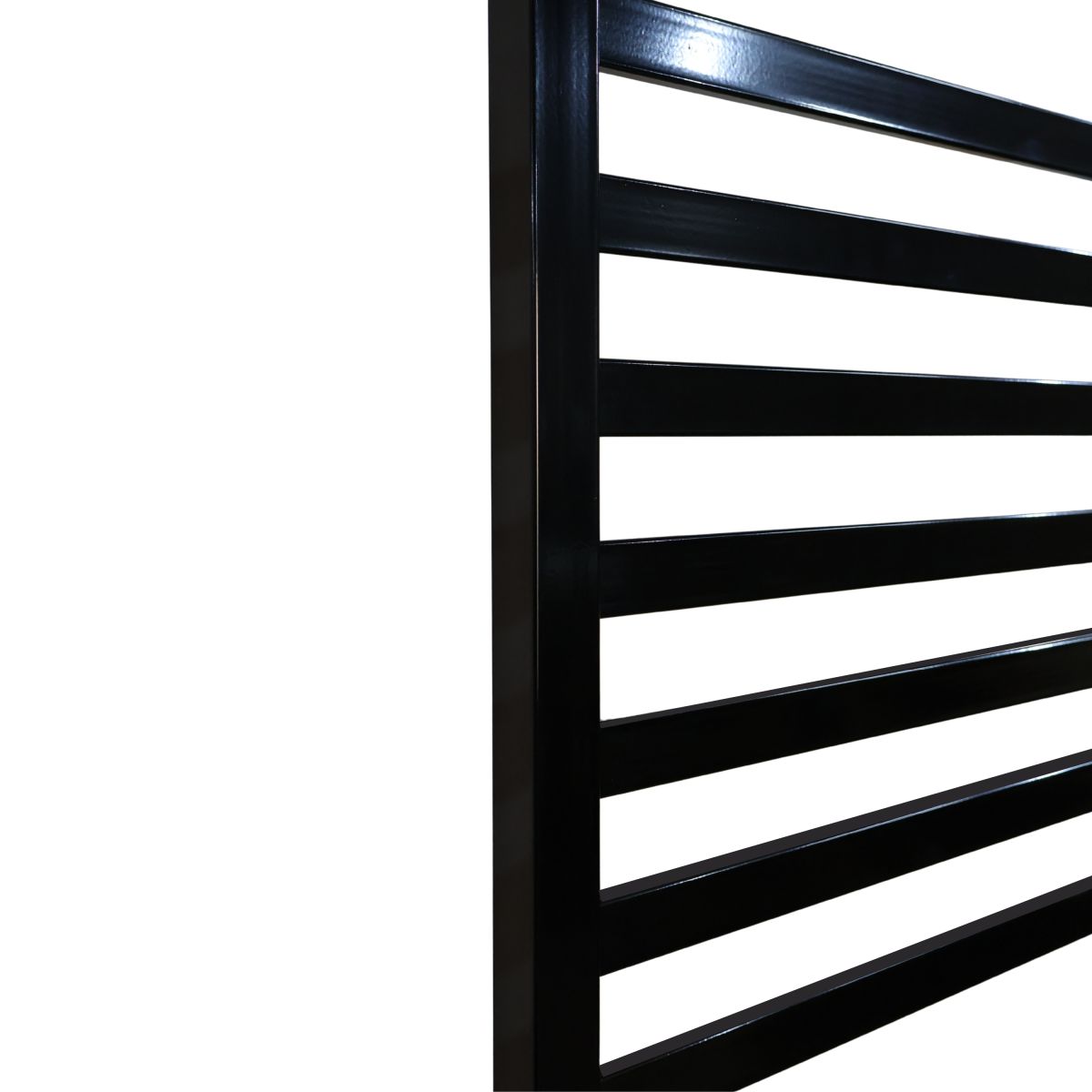 Рушникосушарка електрична Carino RICARDO з кнопкою Чорний глянець 1190*490