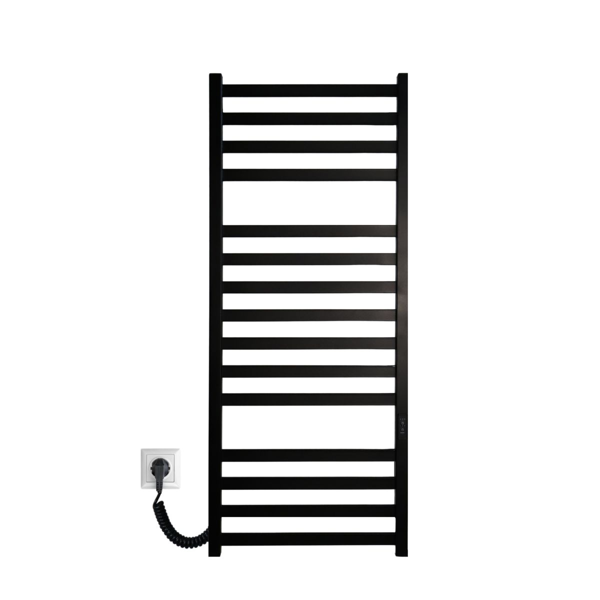 Рушникосушарка електрична Carino RICARDO з контроллером Чорний матовий 1190*490