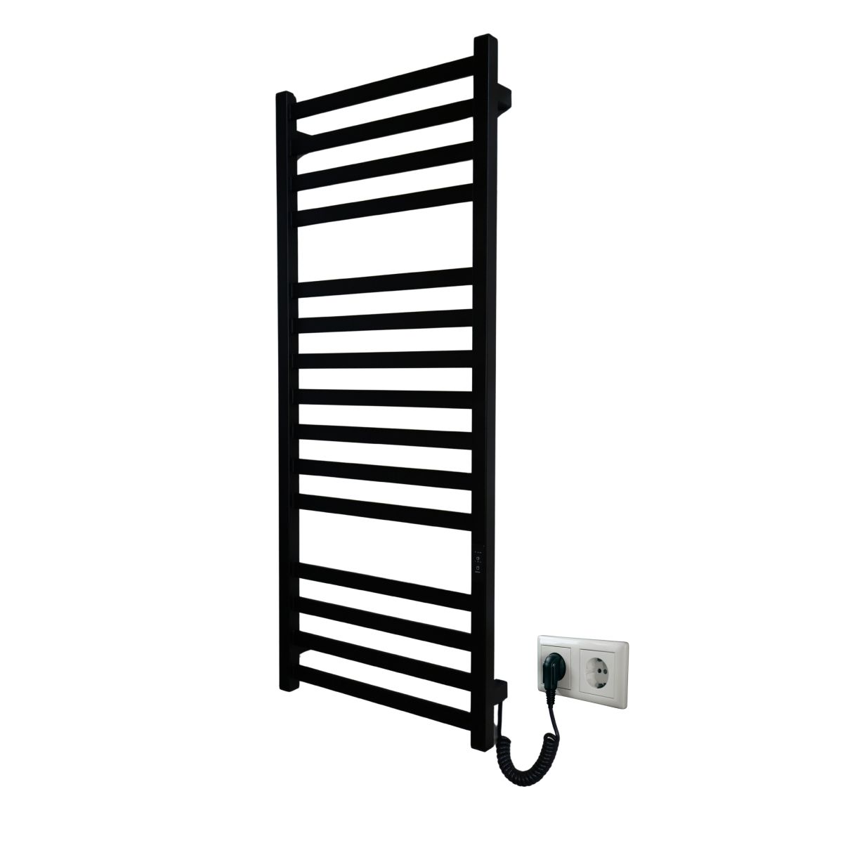 Рушникосушарка електрична Carino RICARDO з контроллером Чорний матовий 1190*490