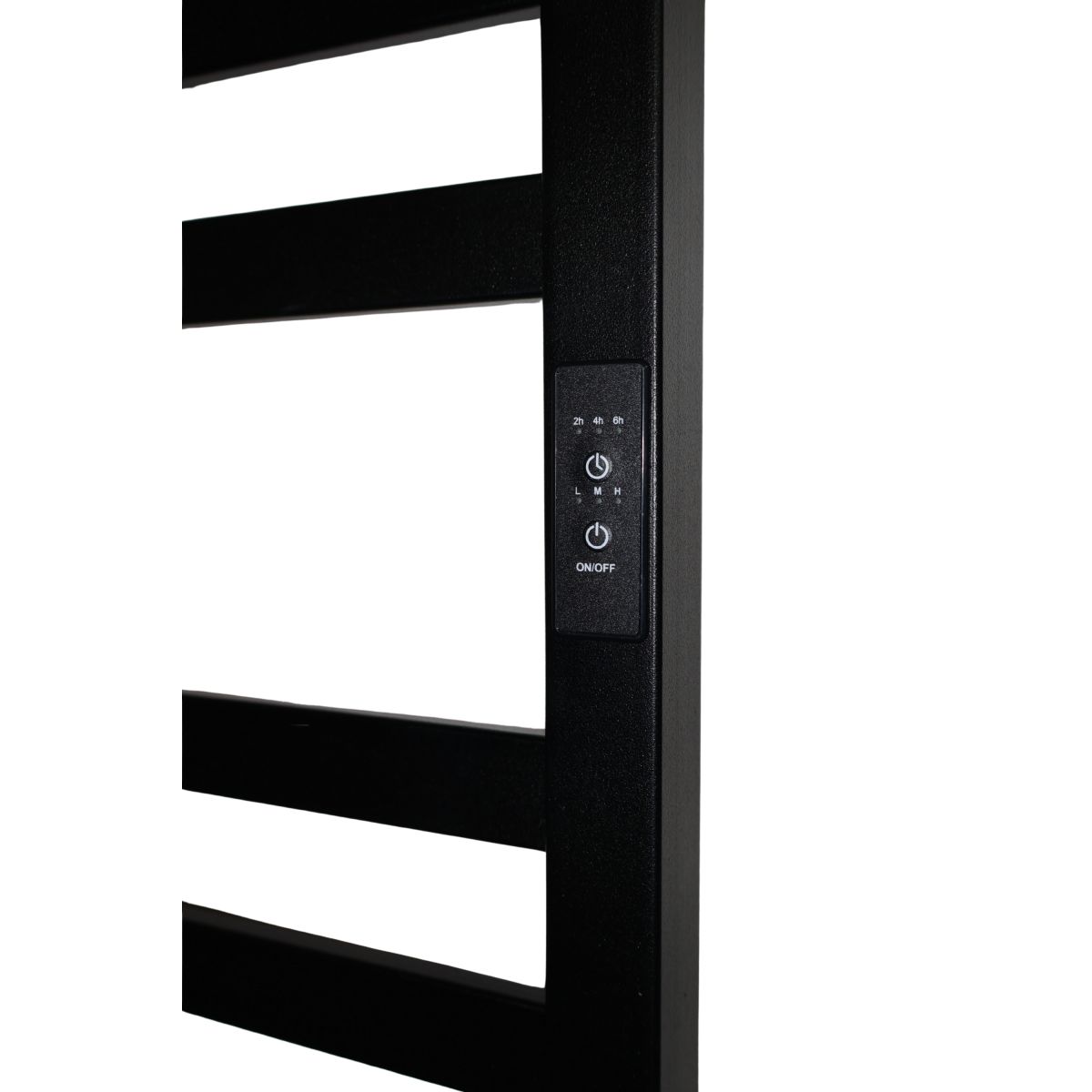 Рушникосушарка електрична Carino RICARDO з контроллером Чорний матовий 1190*490