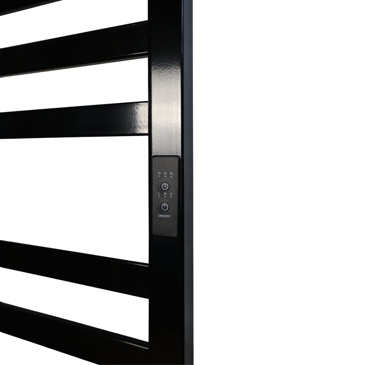 Рушникосушарка електрична Carino RICARDO з контроллером Чорний глянець 1190*490