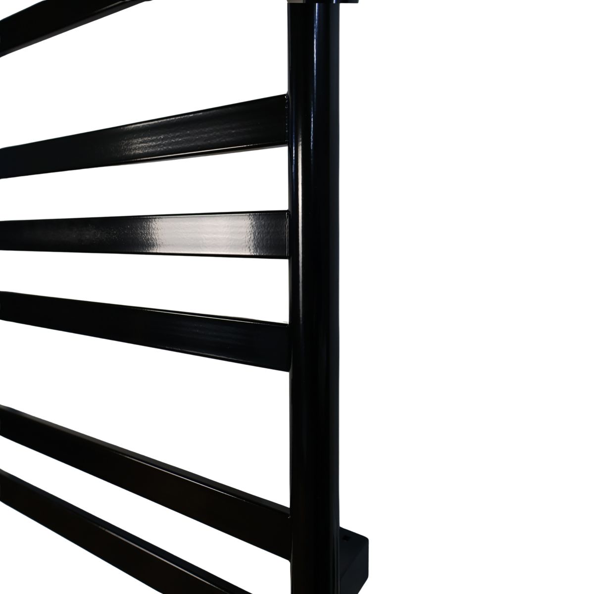 Рушникосушарка електрична Carino MIA з кнопкою Чорний глянець 590*490