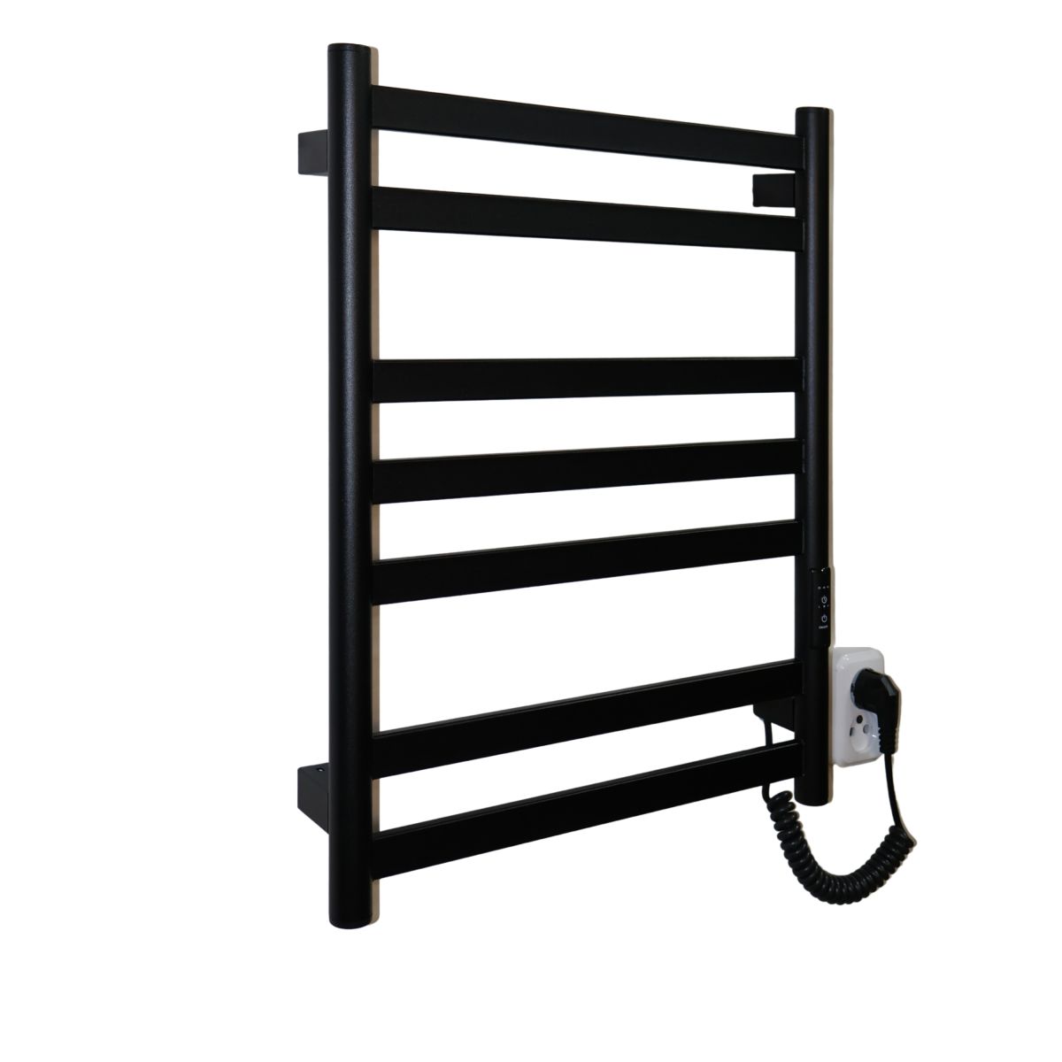 Полотенцесушитель электрический Carino MIA с контроллером Черный матовый 590*490