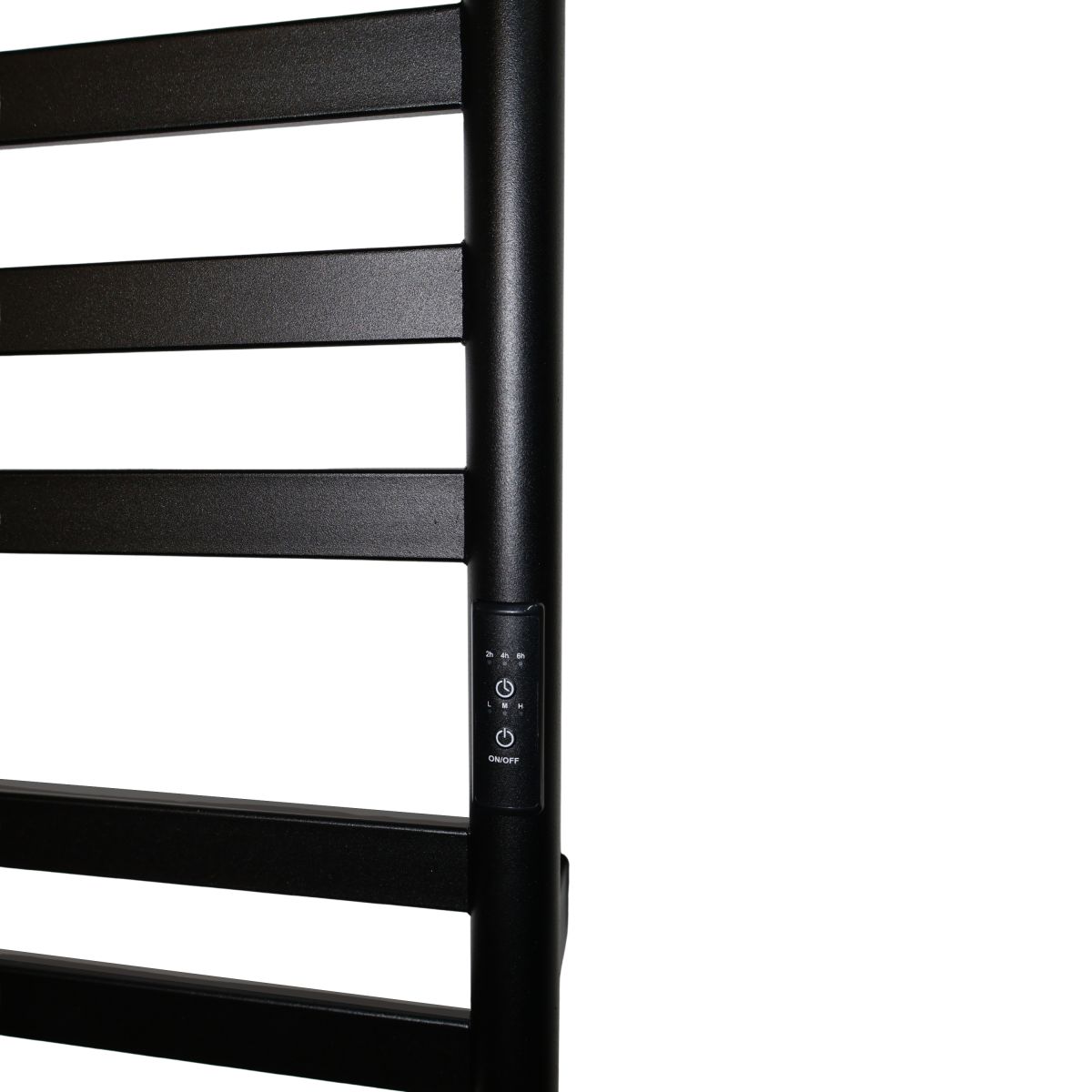 Полотенцесушитель электрический Carino MIA с контроллером Черный матовый 590*490