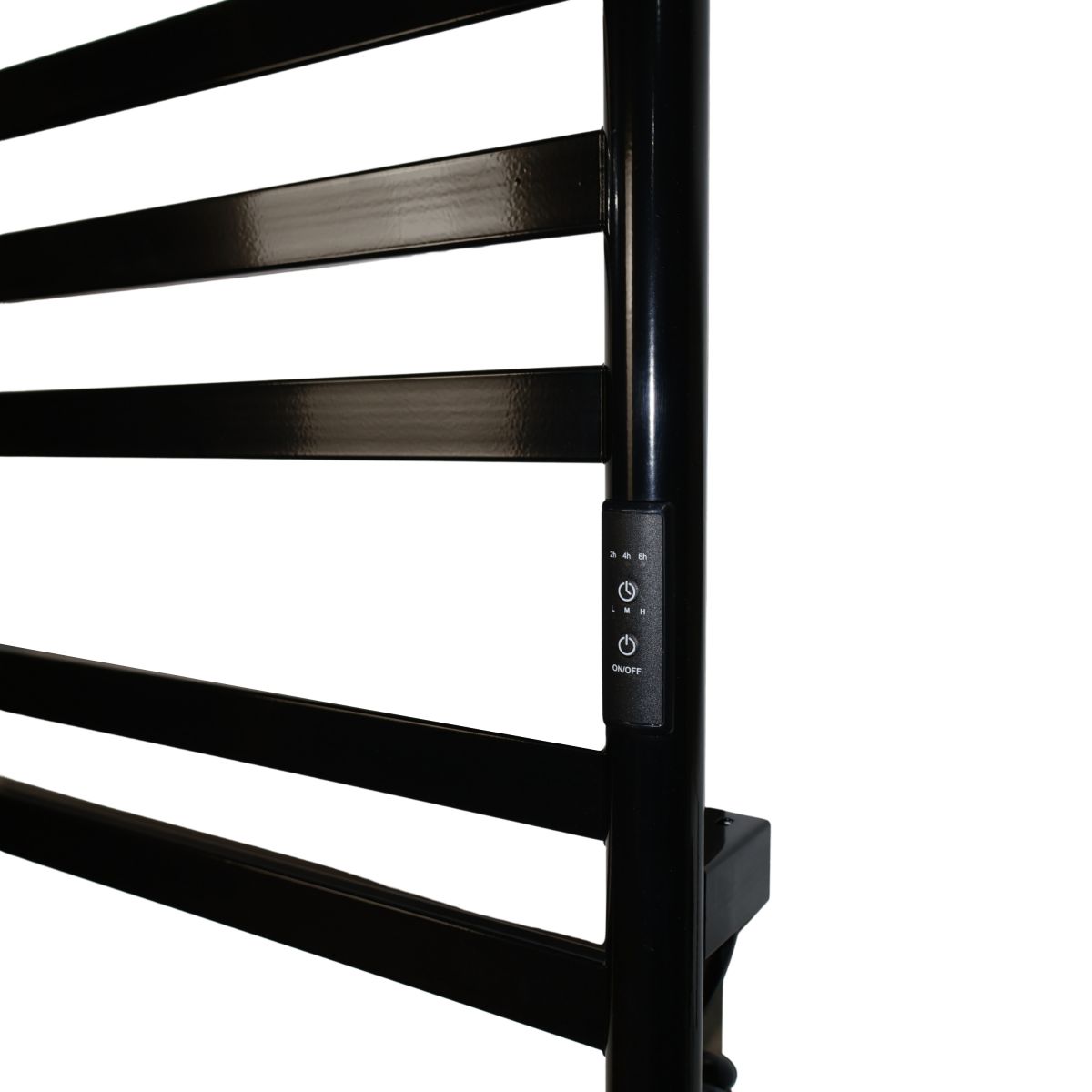 Полотенцесушитель электрический Carino MIA с контроллером Черный глянец 590*490