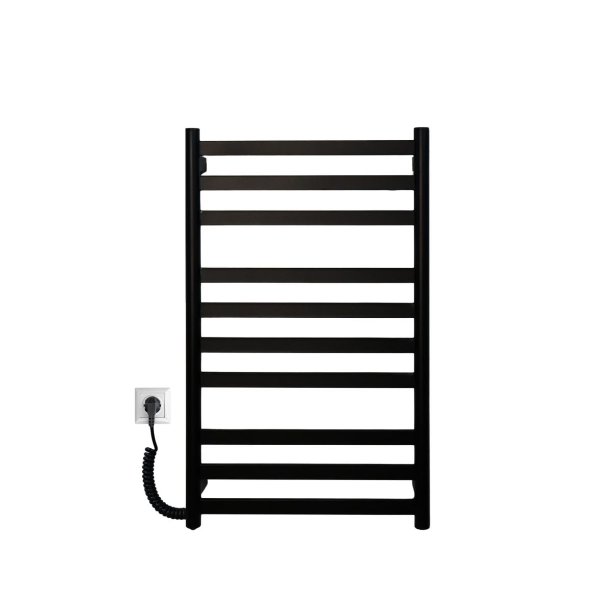 Рушникосушарка електрична Carino MIA з кнопкою Чорний матовий 790*490