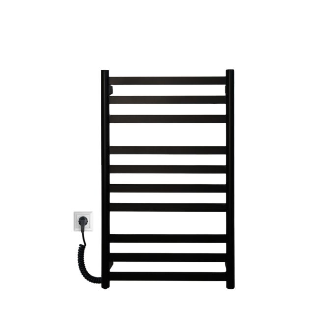 Рушникосушарка електрична Carino MIA з кнопкою Чорний матовий 790*490