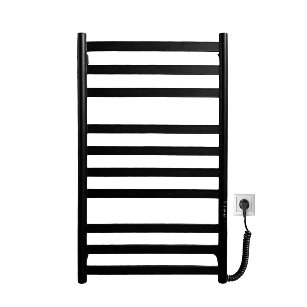 Полотенцесушитель электрический Carino MIA с контроллером Черный матовый 790*490