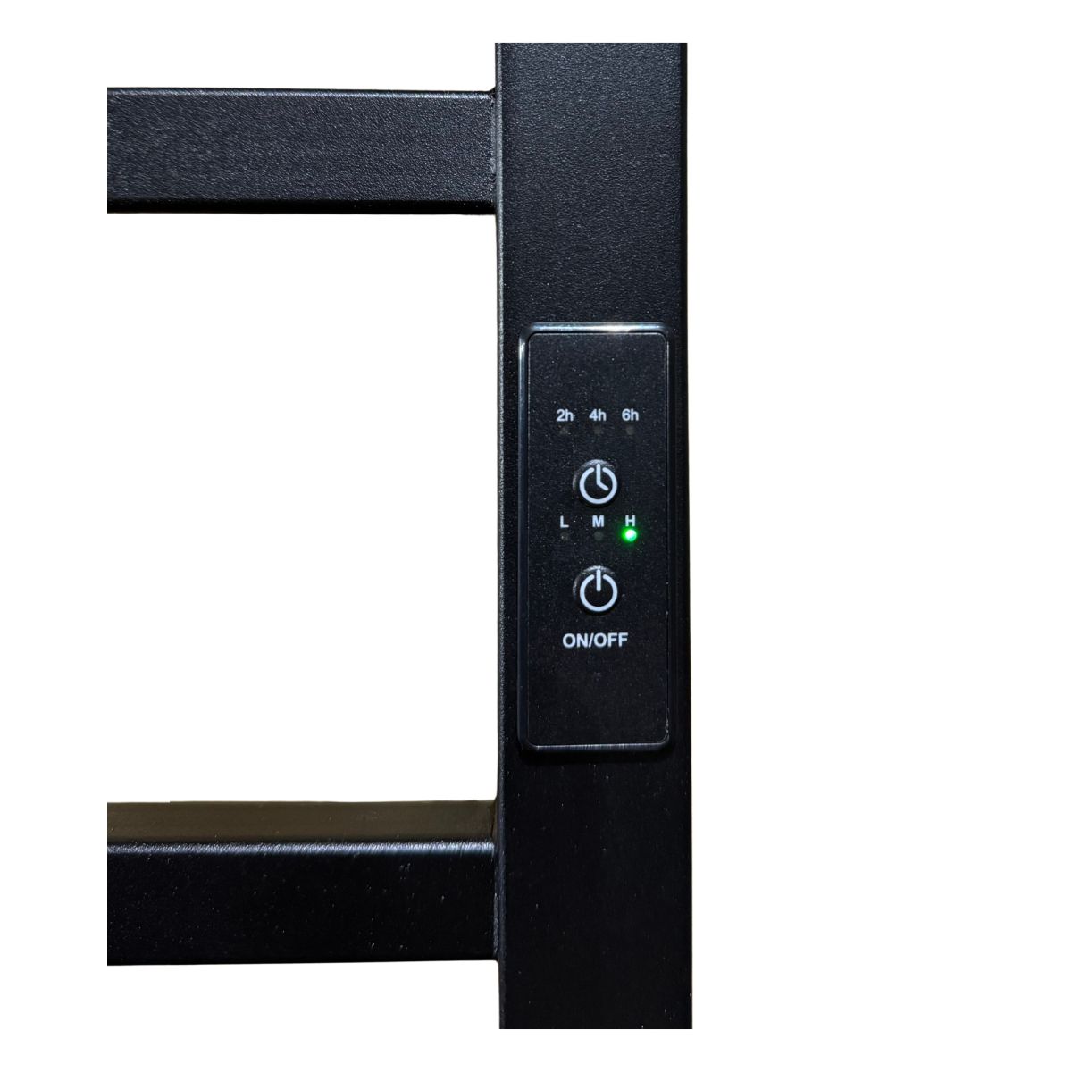 Полотенцесушитель электрический Carino MIA с контроллером Черный глянец 790*490