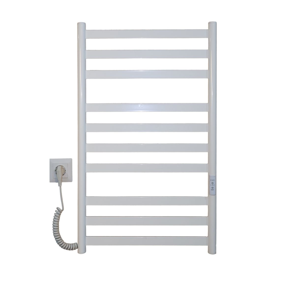 Полотенцесушитель электрический Carino MIA с контроллером Белый глянец 790*490
