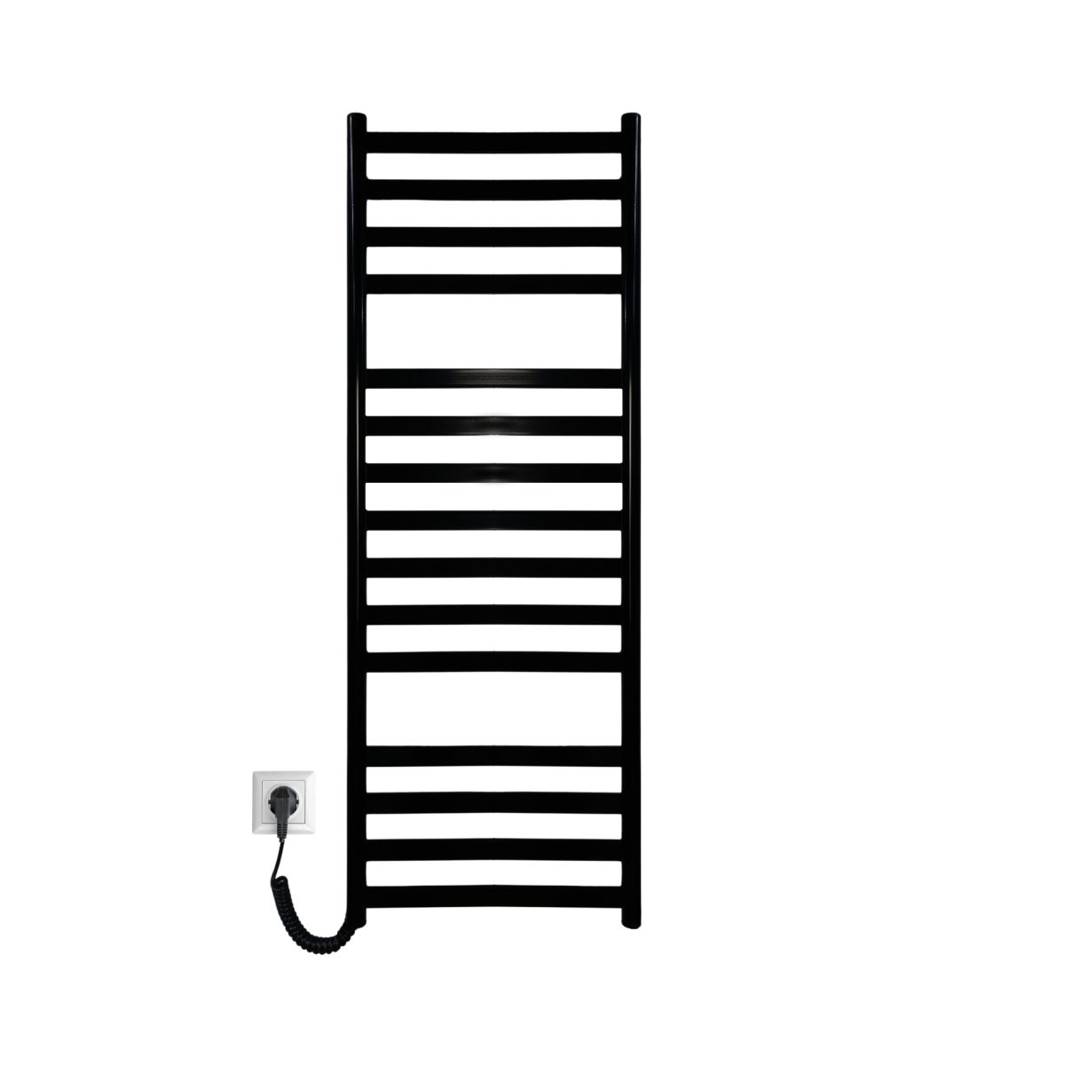 Рушникосушарка електрична Carino MIA з кнопкою Чорний матовий 1190*490