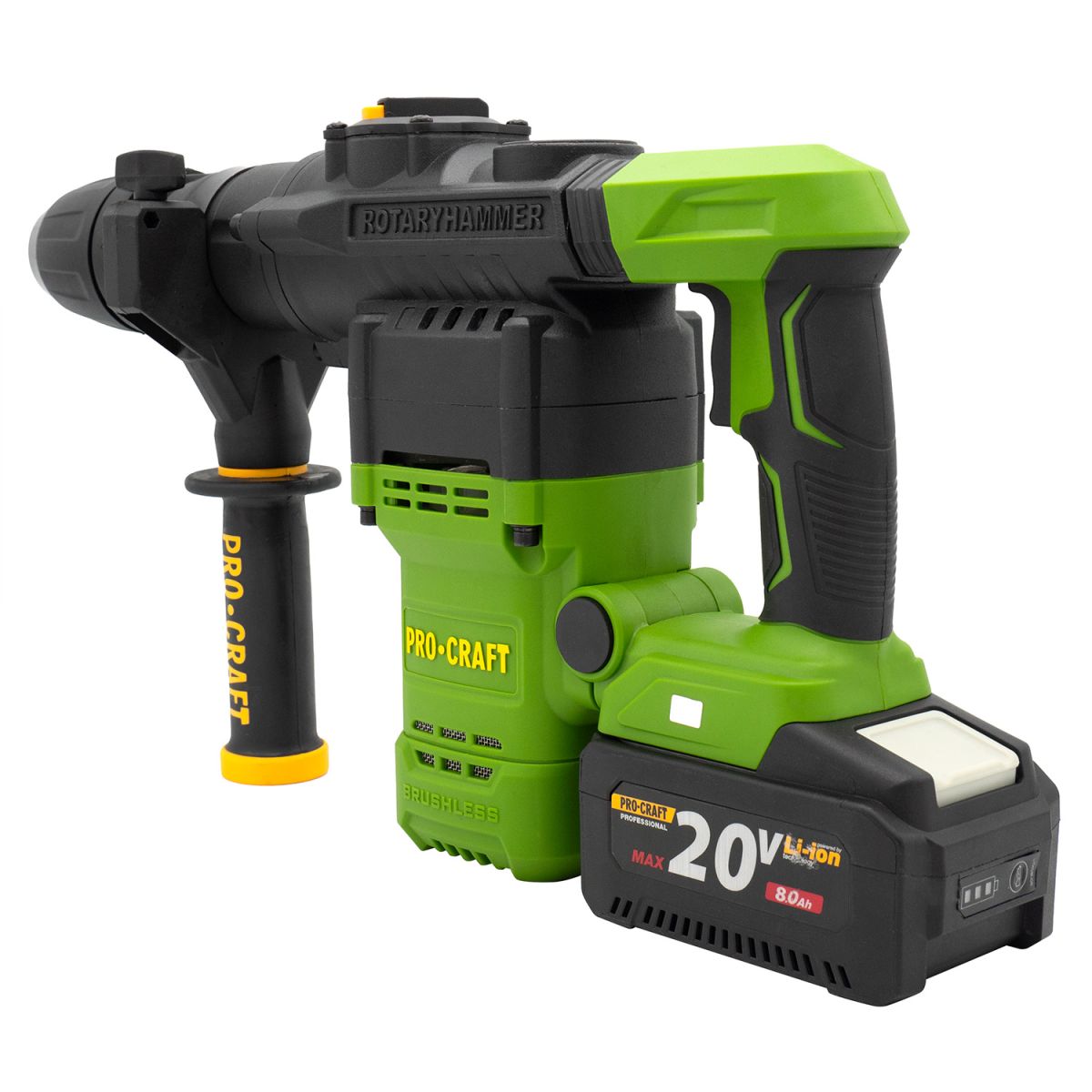 Акумуляторний перфоратор Procraft PHA50 Кейс (з 1 акб та ЗП)