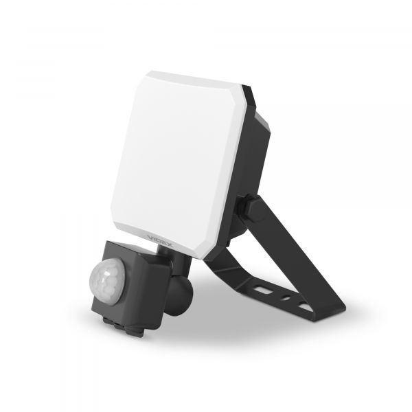 LED прожектор VIDEX F3 20W 5000K з датчиком руху 220V Black (VLE-F3-0205B-S)