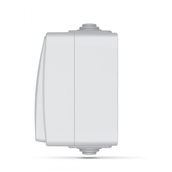 VIDEX BINERA IP65 Вимикач зовнішній 1кл сірий (VF-BNW11-G) (10/100)