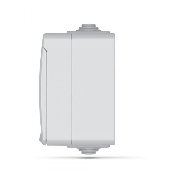 VIDEX BINERA IP65 розетка зовнішня потрійна із заземленням сіра (VF-BNW23G-G)