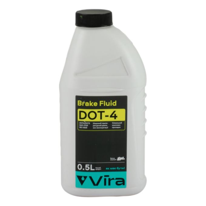 Рідина гальмівна Vira Brake Fluid Dot-4 0,5л
