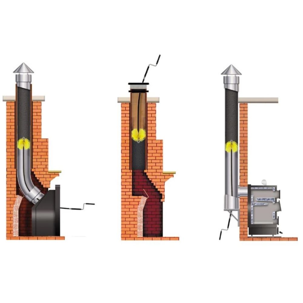 Щітка пластикова для чищення димоходу Savent 180 мм
