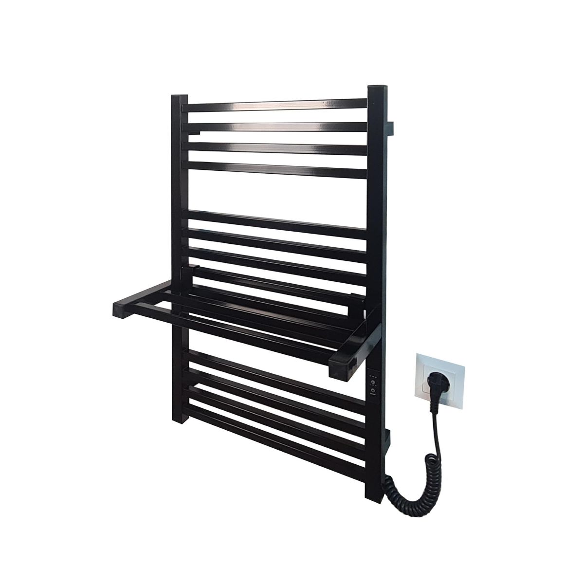 Поличка для рушникосушарки Carino LORENZO, коротка, Чорний глянець