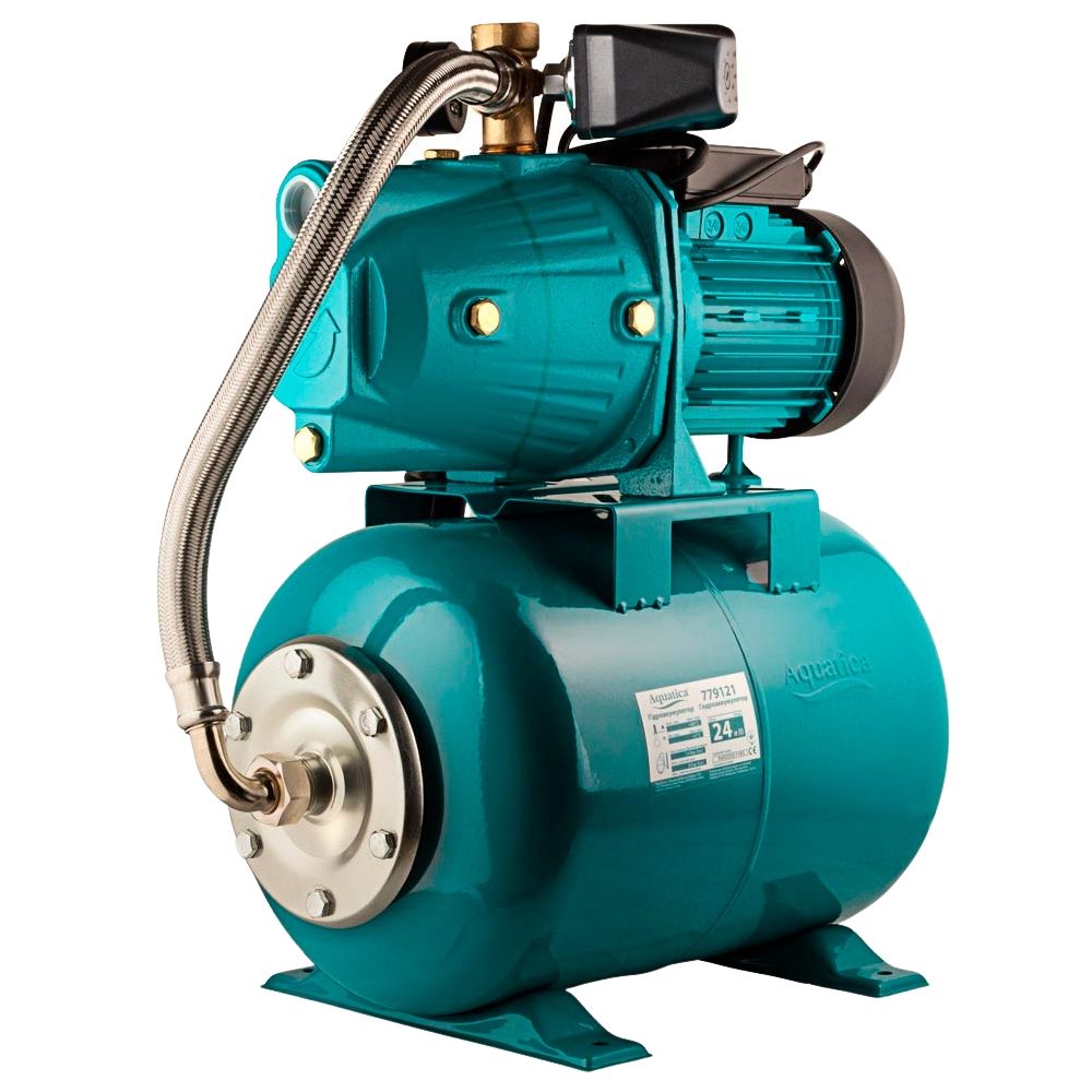 Станція 1.1кВт Hmax 55м Qmax 70л/хв (самовсмоктуючий насос) 24л Україна AQUATICA (775088/24)