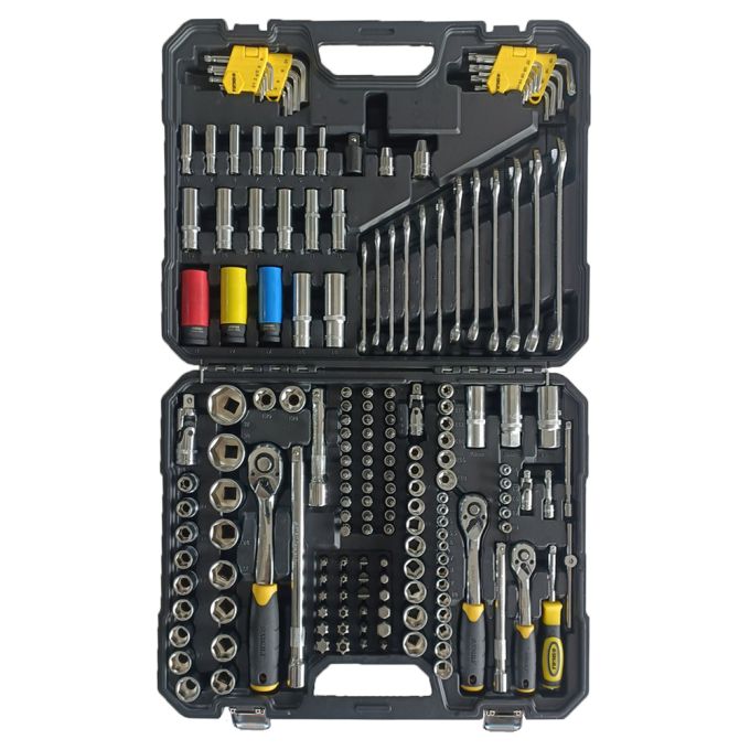 Набір насадок торцевих і біти ¼" ⅜" ½" 176шт CrV SIGMA (6003821)